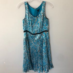 Ann Taylor Scoop Neck Dress in Turquoise Size 2P